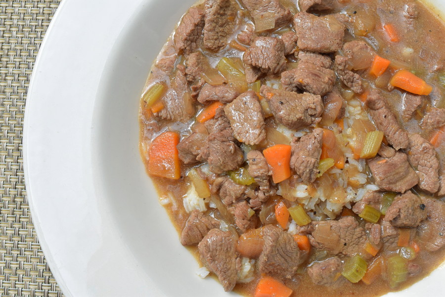 Stew Beef & Rice Lucky 32